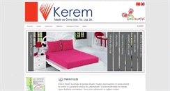 Desktop Screenshot of keremtekstil.com.tr
