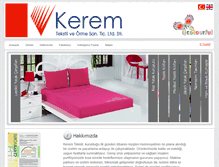 Tablet Screenshot of keremtekstil.com.tr